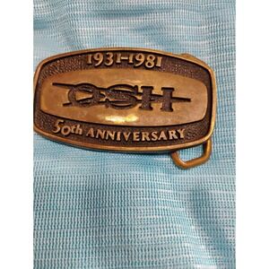 BTS Solid Brass Belt 1978 Buckle OSH 50th Anniversary 1931-1981